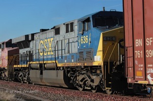CSX AC6000CW #636 was the 3rd motor on the Denver-Great Falls